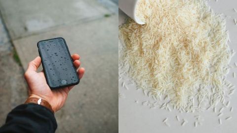 ¿Deberías meter el celular en arroz cuando se moja? Estos dicen los expertos