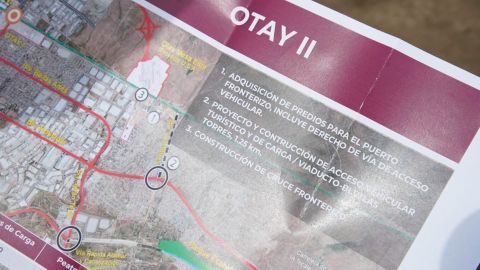 Avanzan obras en garita Otay II en Tijuana