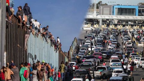 Presencia de migrantes en Tijuana prolonga tiempos en garitas para cruzar a EUA