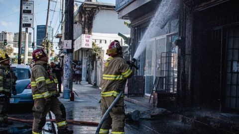 Incendio en tienda de abarrotes de Tijuana fue provocado