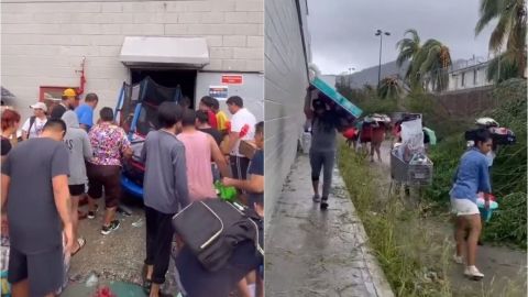 Video de rapiña tras paso de huracán 'Otis' en Acapulco genera debate en redes