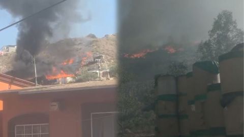 Vientos Santa Ana provoca fuertes incendios en Tijuana