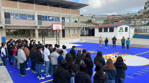 Ayuntamiento de Tijuana transforma 3 canchas deportivas en una semana