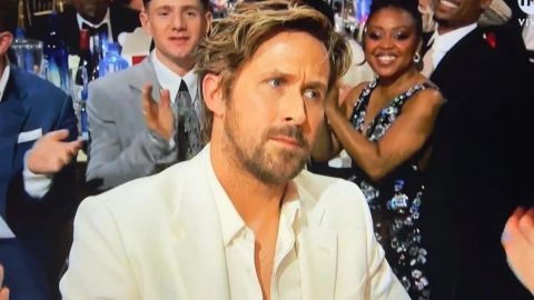 La reacción de Ryan Gosling al vencer a Billie Eilish en Critics Choice Awards
