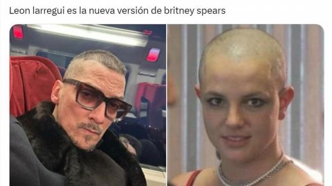 Cambio de look de León Larregui desata memes… ¡lo comparan con Britney Spears!