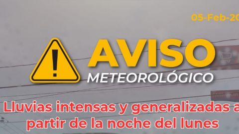 Advierten por lluvias intensas este martes en Tijuana