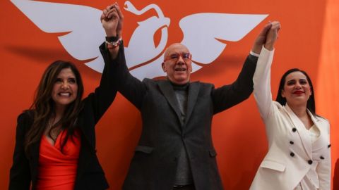Sandra Cuevas y Alejandra Barrales van como candidatas de MC al Senado