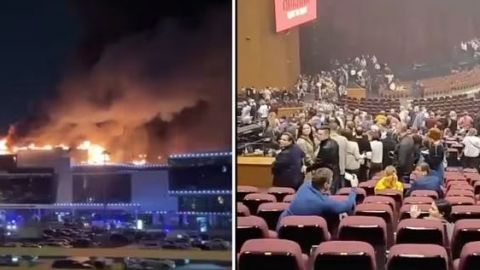 Tiroteo en sala de conciertos de Moscú deja más de 40 muertos