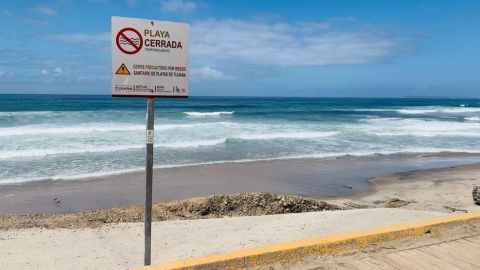 En plena semana santa: cierran playas en Tijuana por alta contaminación