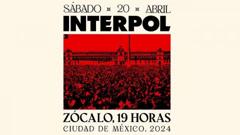Interpol ofrecerá concierto gratuito en el Zócalo de la Ciudad de México
