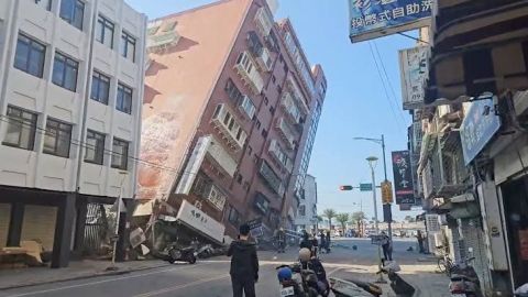 Sismo magnitud 7.4 se siente en Taiwán