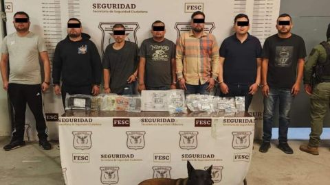 Siete detenidos con armas y drogas en Tijuana