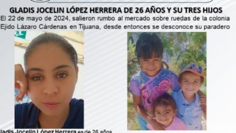 Buscan a madre y sus tres hijos desaparecidos