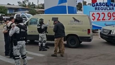 Robo a camión de transporte de valores en Rosarito deja herido un custodio