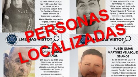 FGE localiza a cuatro personas reportadas como desaparecidas