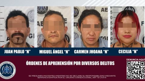 4 personas están tras las rejas por diversos delitos