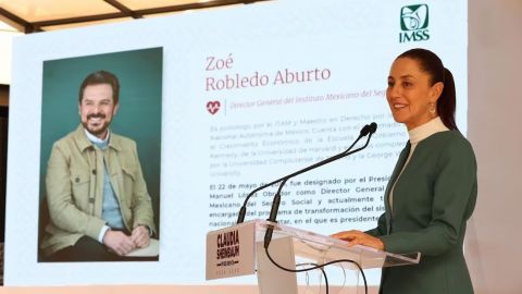 Con ausencia de Zoé Robledo, Sheinbaum anuncia que seguirá al frente del IMSS