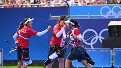 TIRO CON ARCO FEMENIL GANA BRONCE; ES LA PRIMERA MEDALLA DE MÉXICO EN PARÍS 2024