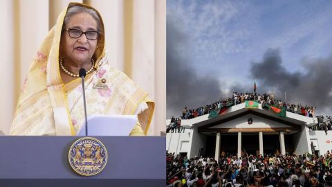 Primera ministra de Bangladesh huye a India tras abandonar el país por protestas