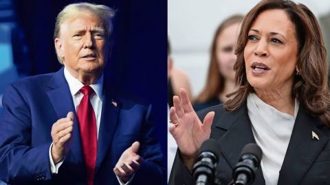 Trump aprovecha el desplome en bolsa para atacar a Harris