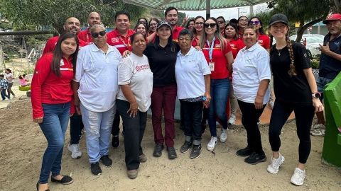 Entregan parque rehabilitado a comunidad de Rancho Las Flores