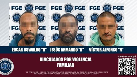 Tres acusados de agredir a familiares quedaron en prisión preventiva