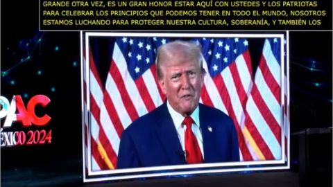 Trump manda mensaje a México en conferencia de ultraderecha