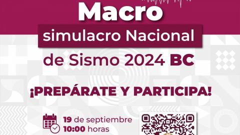 Llaman a participar en el Macrosimulacro Nacional 2024