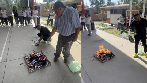 Controversia en Durango: Directora de secundaria ordena destrucción de celulares