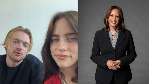 Billie Eilish y su hermano Finneas anuncian su voto en favor de Kamala Harris