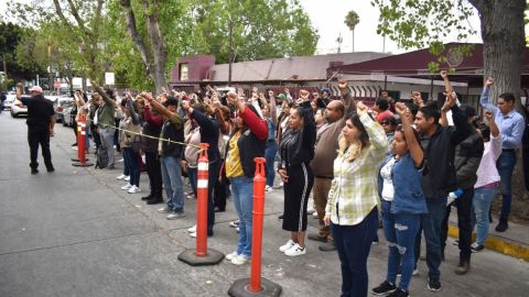 Servidores de la Nación en Tijuana y civiles participan en Simulacro de Sismo