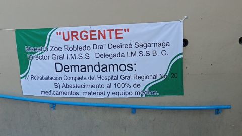 Se manifiestan en Clínica 20 del IMSS por fallas en elevadores