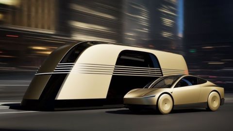 Elon Musk revela 'Robotaxi' y 'Robovan' de Tesla