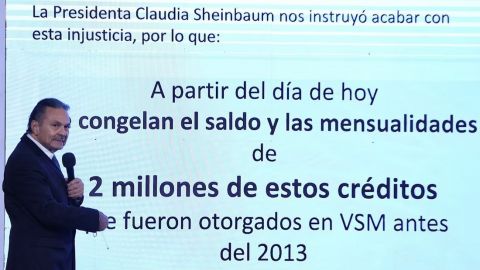 Infonavit anuncia el congelamiento de 2 millones de créditos