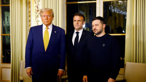 Trump se reúne con Zelensky en el Elíseo; confirman encuentro trilateral