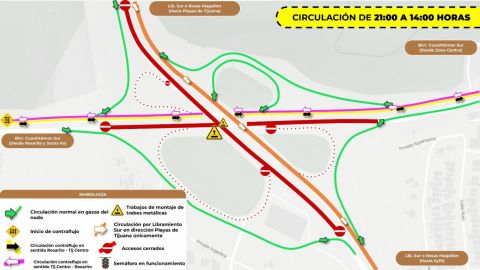 Anuncian ajustes de circulación en el Nodo Morelos