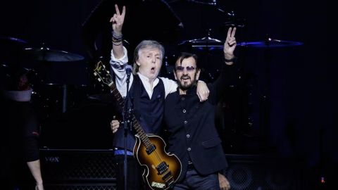 Paul McCartney y Ringo Starr comparten escenario en Londres