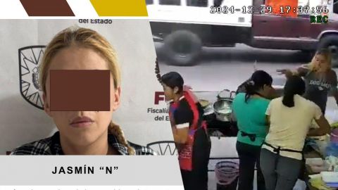 Detienen a Jasmín 'N', mujer que lanzó aceite hirviendo a comerciante en Xalapa
