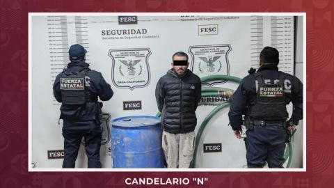 Detienen a hombre por huachicoleo en Tecate