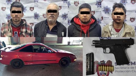 Cuatro detenidos en Tijuana por robo y portación de armas