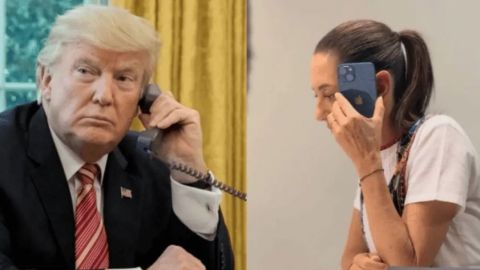 Sheinbaum sostiene llamada con Trump; acuerdan mejorar balance comercial