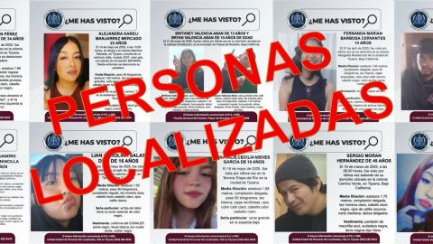 FGE localiza a once personas con reporte de búsqueda