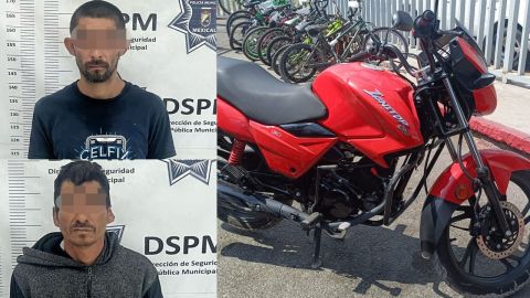 Dos detenidos por posesión de moto con presunta procedencia de robo