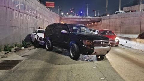 Riña por incidente vial termina con dos detenidos en Libramiento Sur