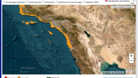 Alerta de tsunami vigente para la costa del Pacífico en EE.UU. y Canadá