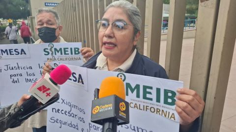 Trabajadores de la salud protestan en Tijuana por pagos y condiciones laborales