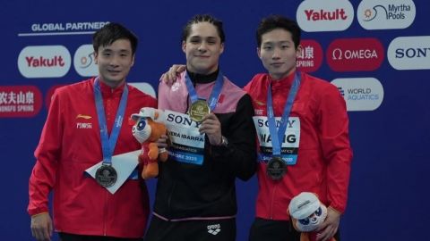 Osmar Olvera gana el oro en Mundial de Deportes Acuáticos de Singapur