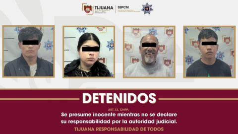 Detienen a cuatro personas en Tijuana con droga sintética en la colonia Libertad