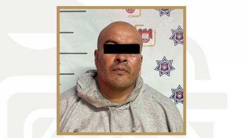 Detienen a hombre por violencia familiar y portación de arma blanca