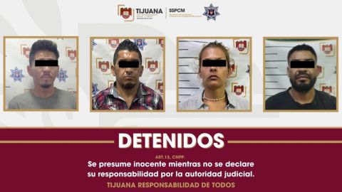 SSPCM detiene a cuatro personas con órdenes de aprehensión en Tijuana